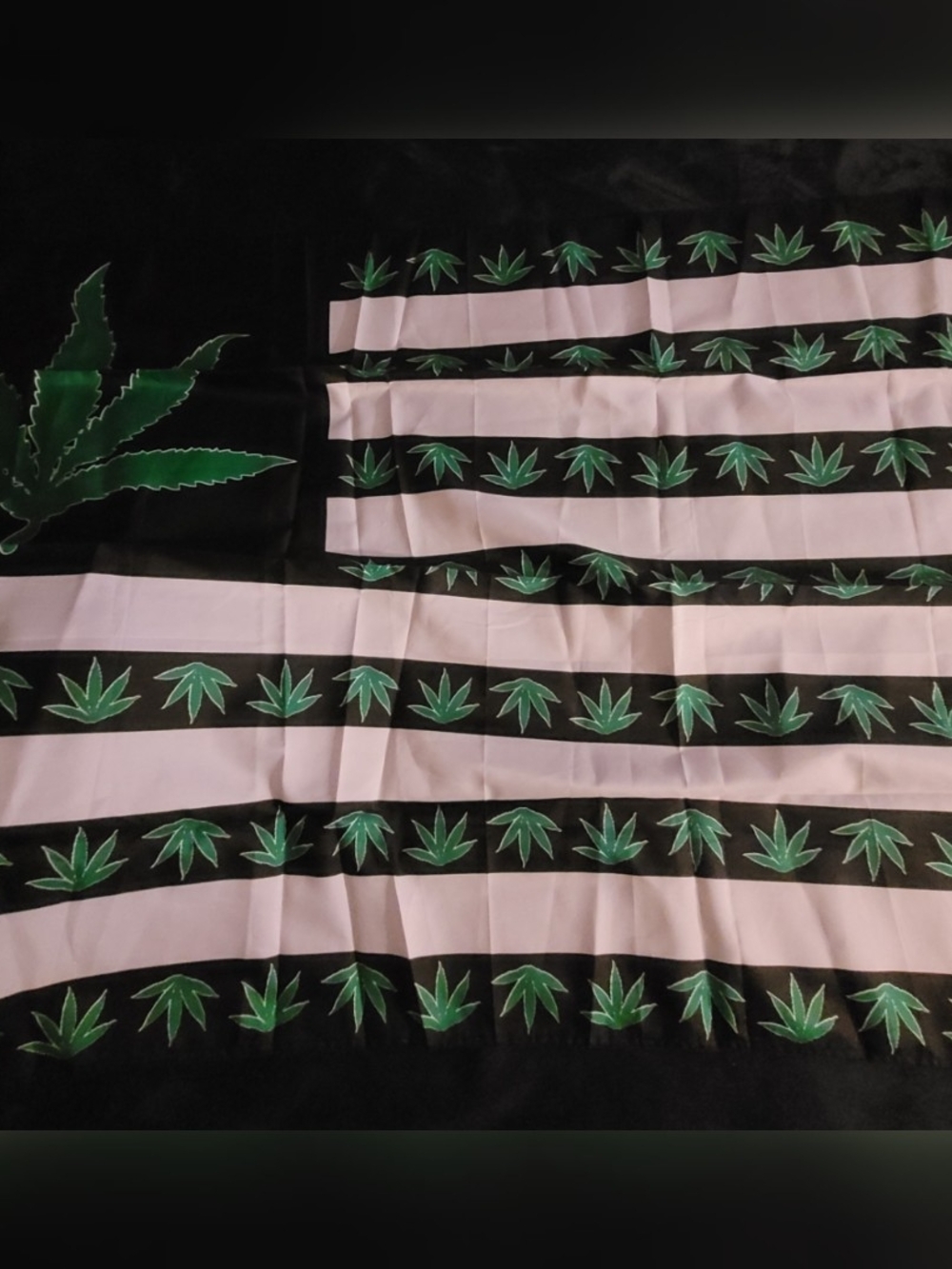 Marijuana Leaf Flag